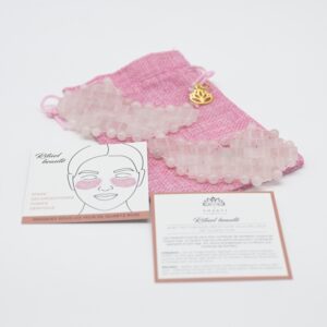 masques demi-lune de Quartz rose
